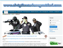 Tablet Screenshot of elvigilantedeseguridad.com